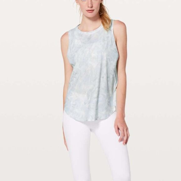 Lululemon Ace Tank Jasmine White Multi - Picture 7 of 8